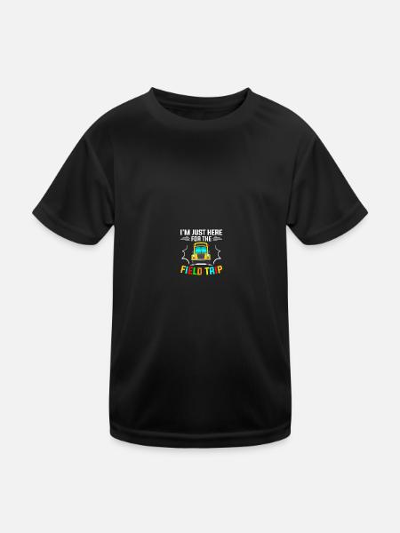 Journée d’excursion de l’enseignant sur le terrain - T-shirt sport Enfant - noir - Devant
