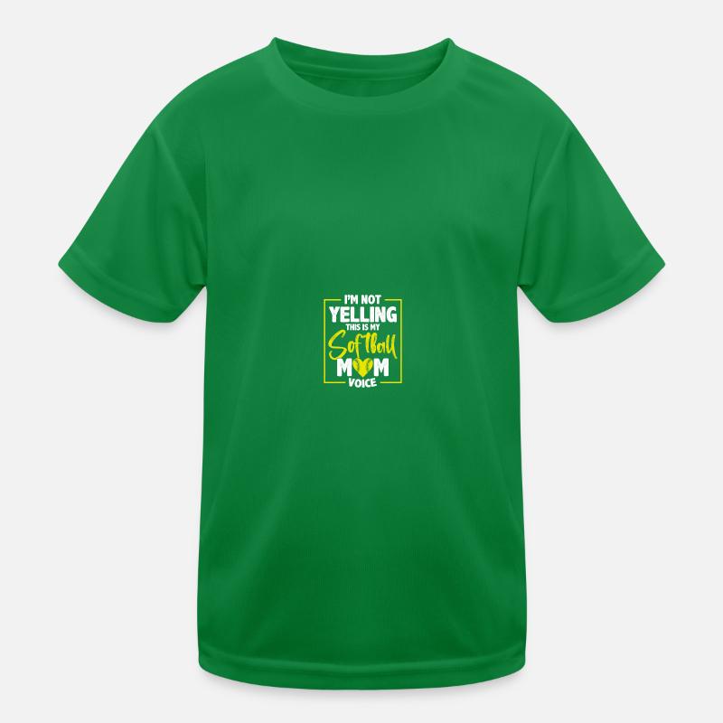 Baseball Softball Mom Kids Functional T-Shirt