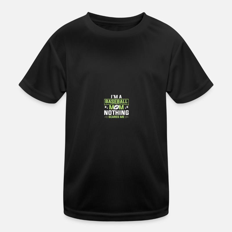 Baseball Mama Kinder Funktions-T-Shirt