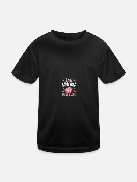 Poisson Blob Poisson Blob - T-shirt sport Enfant - noir - Devant