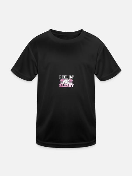 Poisson Blob Poisson Blob - T-shirt sport Enfant - noir - Devant