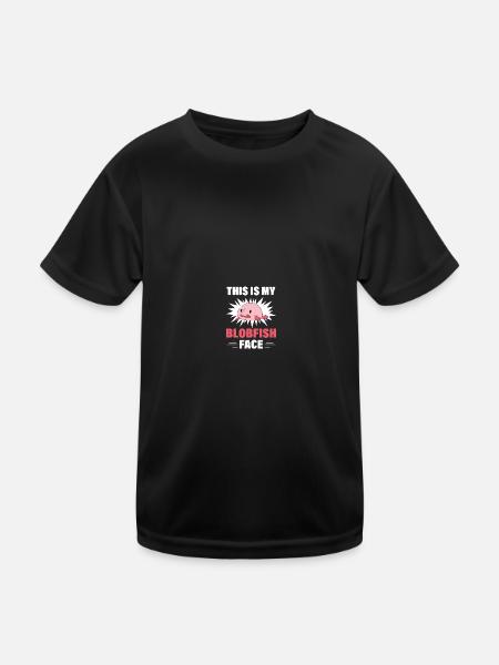 Poisson Blob Poisson Blob - T-shirt sport Enfant - noir - Devant