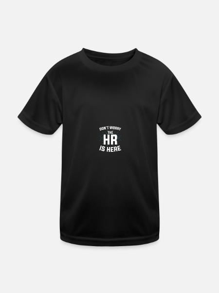 HR Manager Human Resources - Kids Functional T-Shirt - black - Front