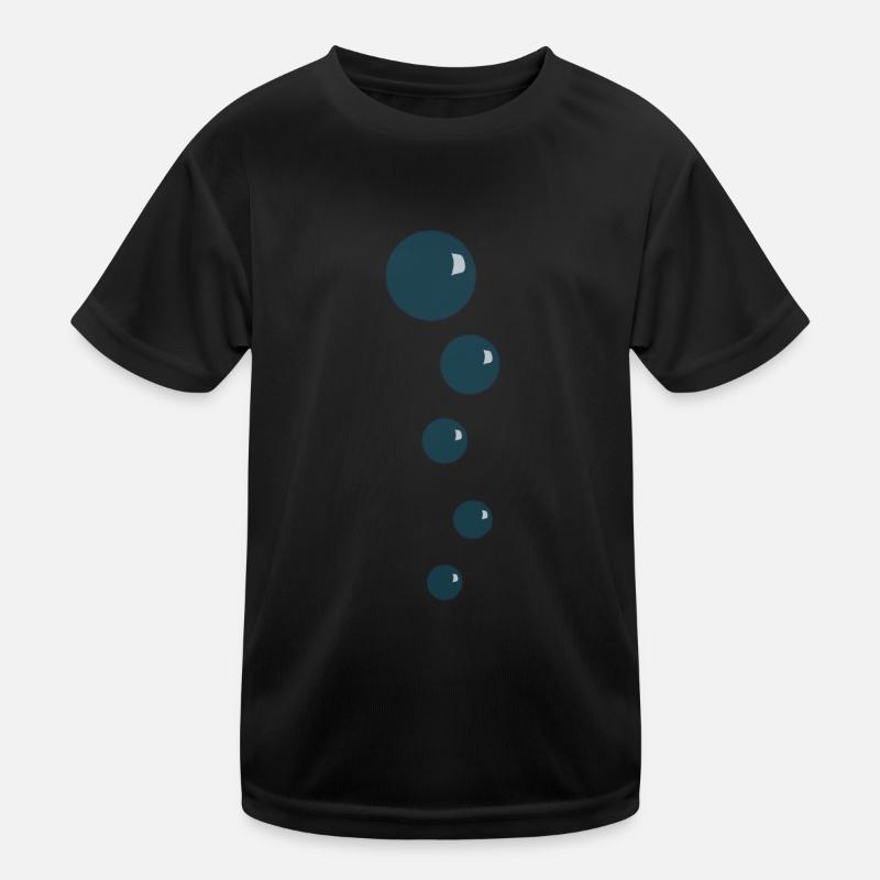 Bubbles Water Pearls Kids Functional T-Shirt
