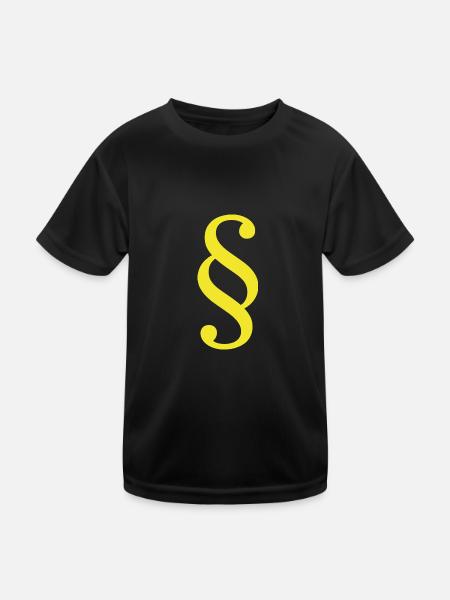 Law Lawyer Paragraph Lawyer Court Law - Kids Functional T-Shirt - black - Front