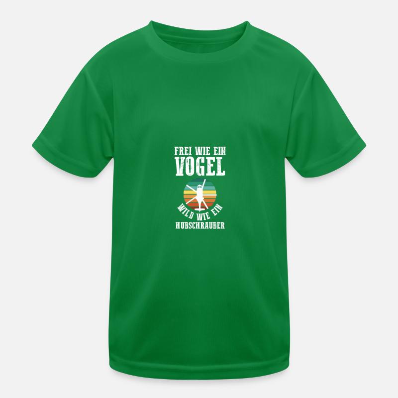 Pilot Helikopter Hubschrauber Kinder Funktions-T-Shirt