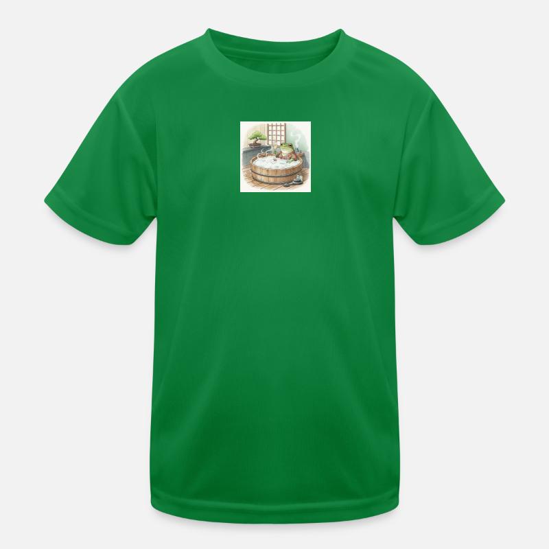 Scène élégante de l’heure du bain Frogsome T-shirt sport Enfant