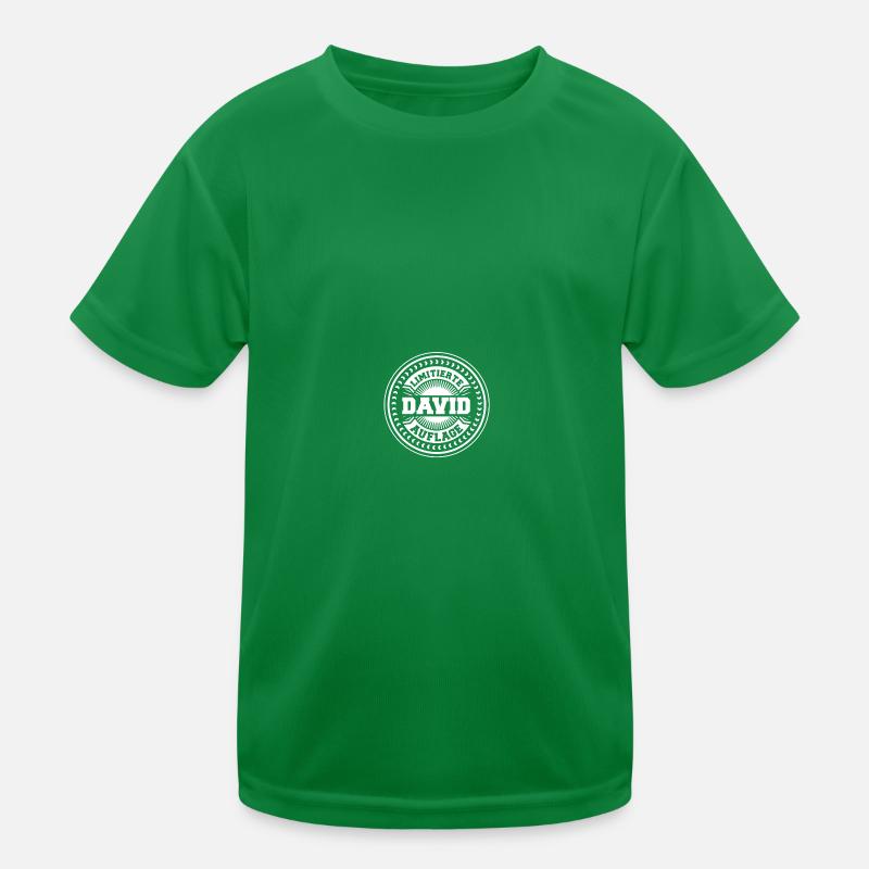 David Kinder Funktions-T-Shirt