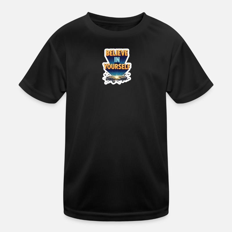 Believe In Yourself Power Burst Kids Functional T-Shirt