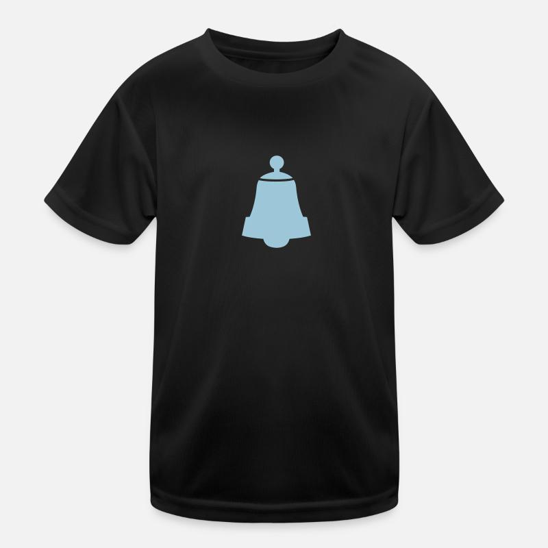 Glocke - Kinder Funktions-T-Shirt - Schwarz
