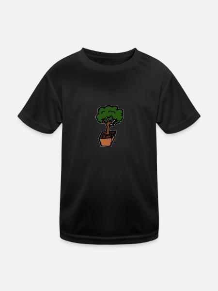 Bonsai Tree Hobby Gift Idea Relaxation - Kids Functional T-Shirt - black