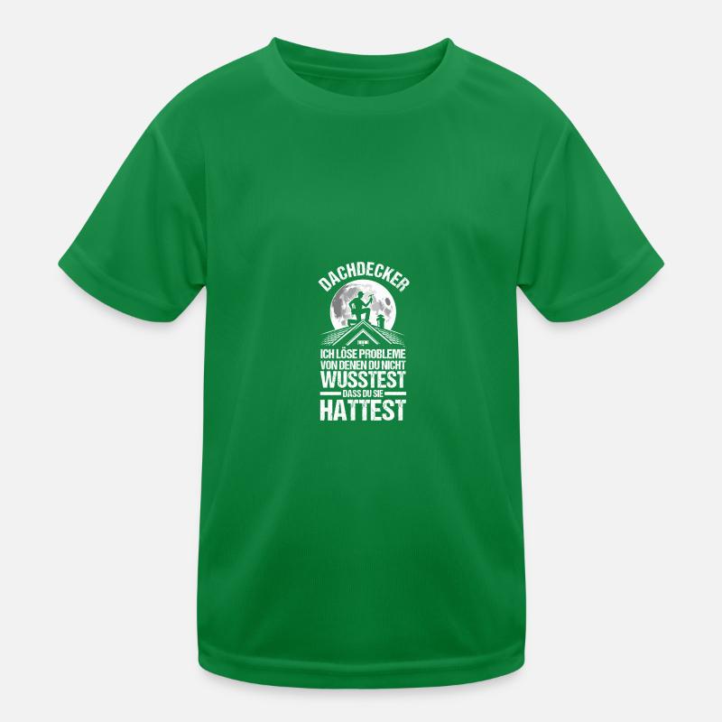Dachdeckermeister Dachdecker Kinder Funktions-T-Shirt