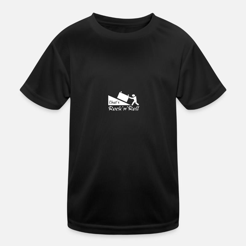 thatsrocknroll - Kinder Funktions-T-Shirt - Schwarz