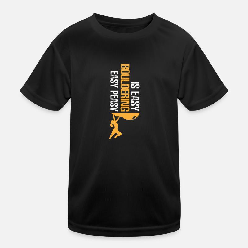 Bouldern Kinder Funktions-T-Shirt