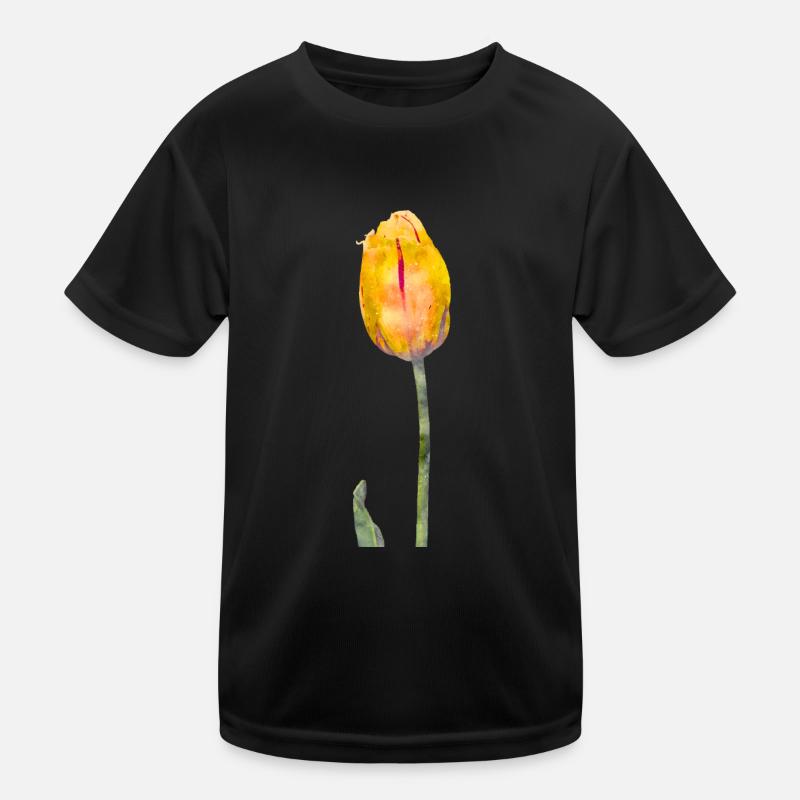 Couleurs d’eau fleurs printemps printemps tulipe T-shirt sport Enfant
