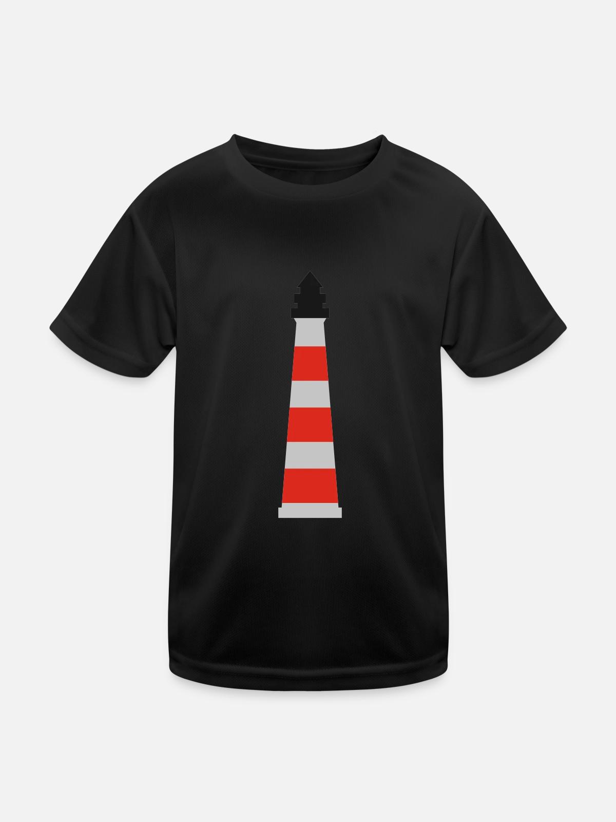 Lighthouse - Kids Functional T-Shirt - black - Front