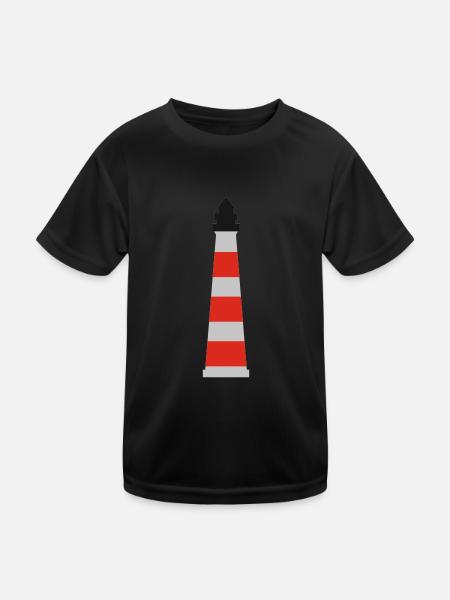 Lighthouse - Kids Functional T-Shirt - black - Front
