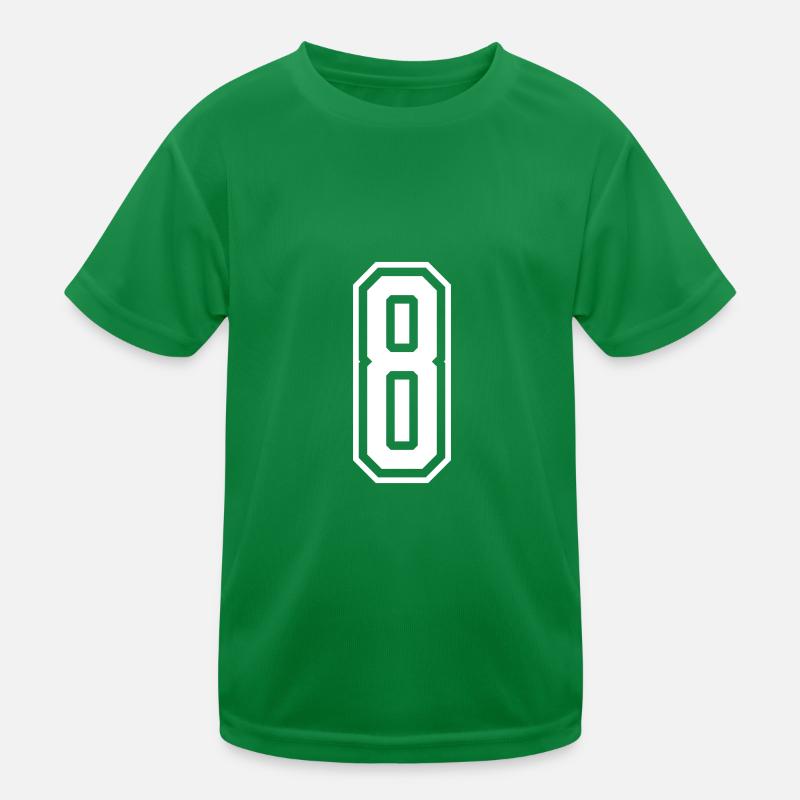 8 Number number Kids Functional T-Shirt