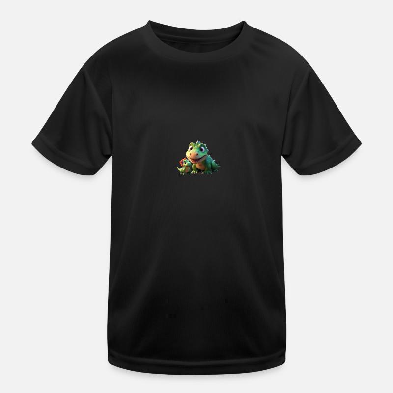 Drôle Dino Amis Mignon T-shirt sport Enfant