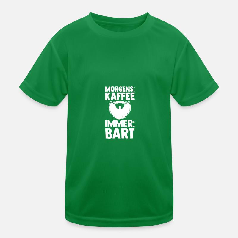 Bärtig Bartträger Bart Kinder Funktions-T-Shirt