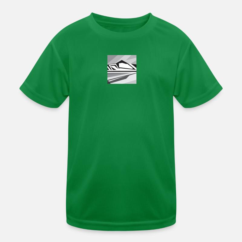 Geometric Mountains Kids Functional T-Shirt