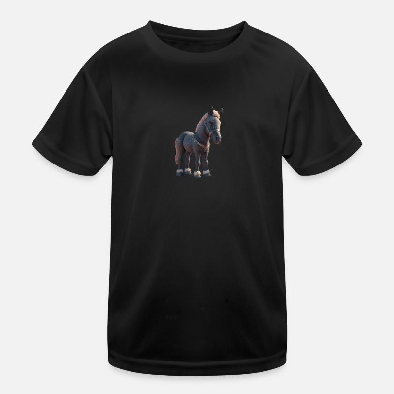 Cheval de dessin animé T-shirt sport Enfant