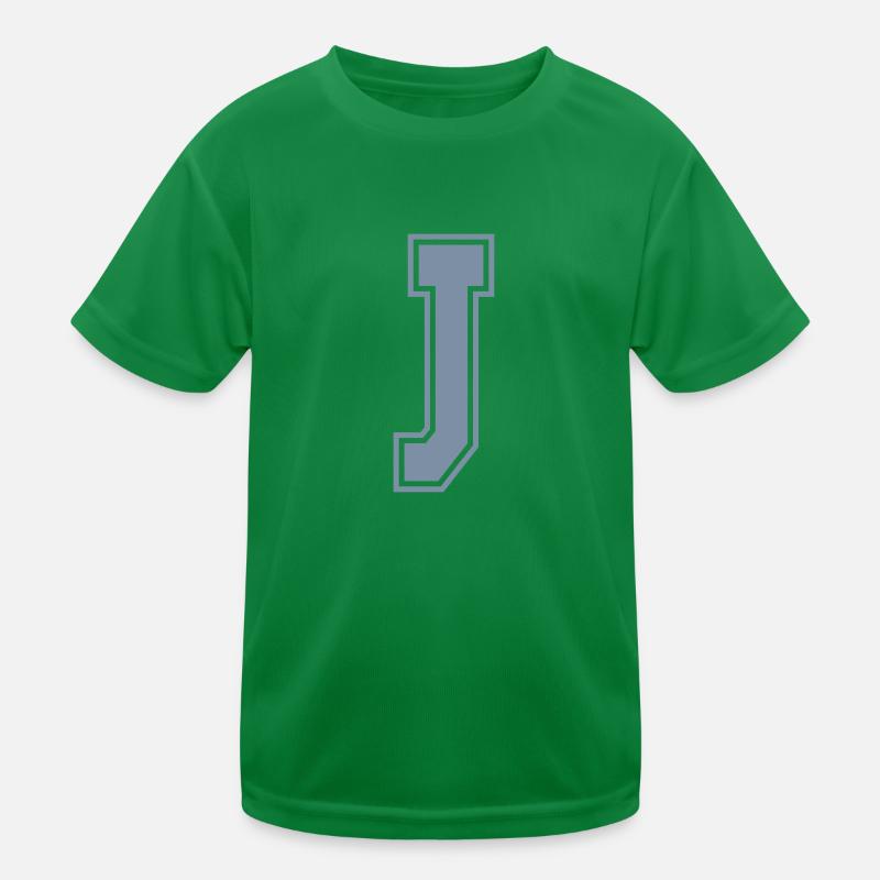 Buchstabe J Kinder Funktions-T-Shirt