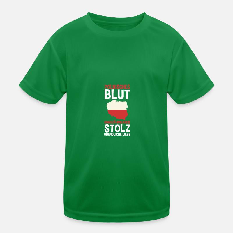 Polonais Pologne T-shirt sport Enfant