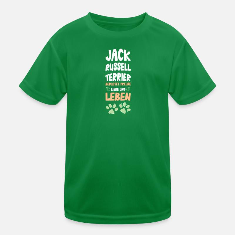 Jack Russell Terrier Lebensfreude Kinder Funktions-T-Shirt