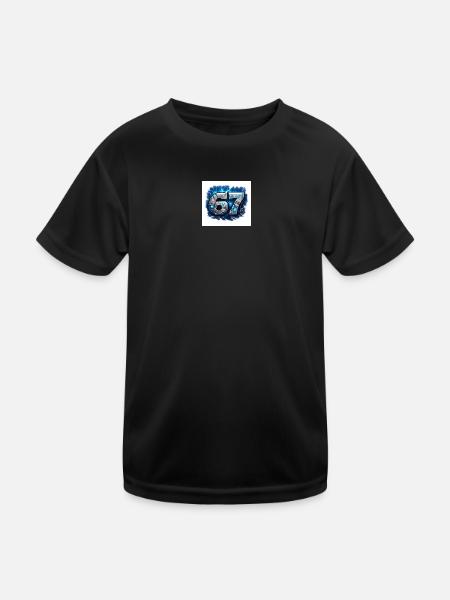 Neon Robo Number 67 - Kids Functional T-Shirt - black - Front