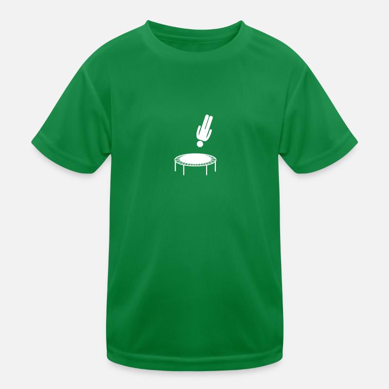Trampolin Springen Trampolinturnen Geschenk Kinder Funktions-T-Shirt