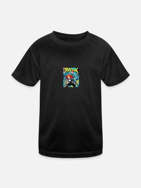 Punkrock - Kinder Funktions-T-Shirt - Schwarz - Vorne