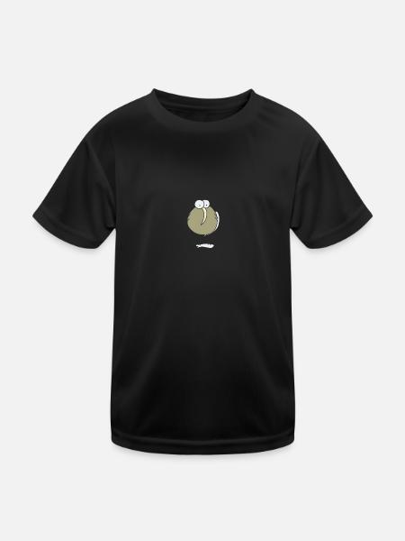 sprichwörtlich Kiwi - Kinder Funktions-T-Shirt - Schwarz