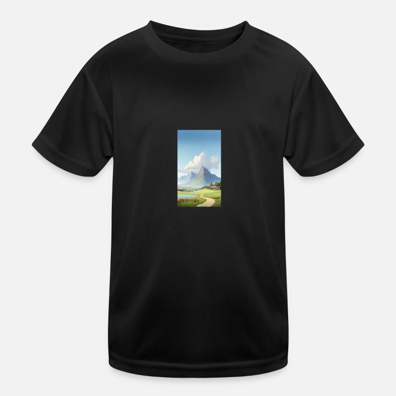 Landschaftsbild Kinder Funktions-T-Shirt