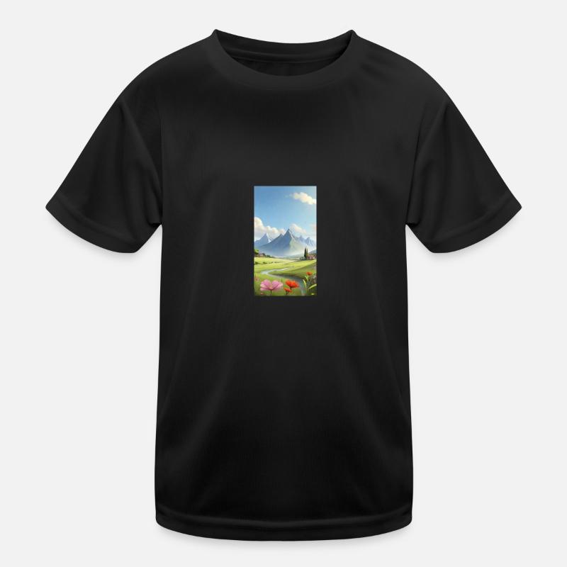 Landschaft Kinder Funktions-T-Shirt