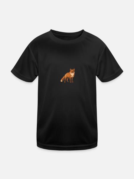 fox - Kids Functional T-Shirt - black
