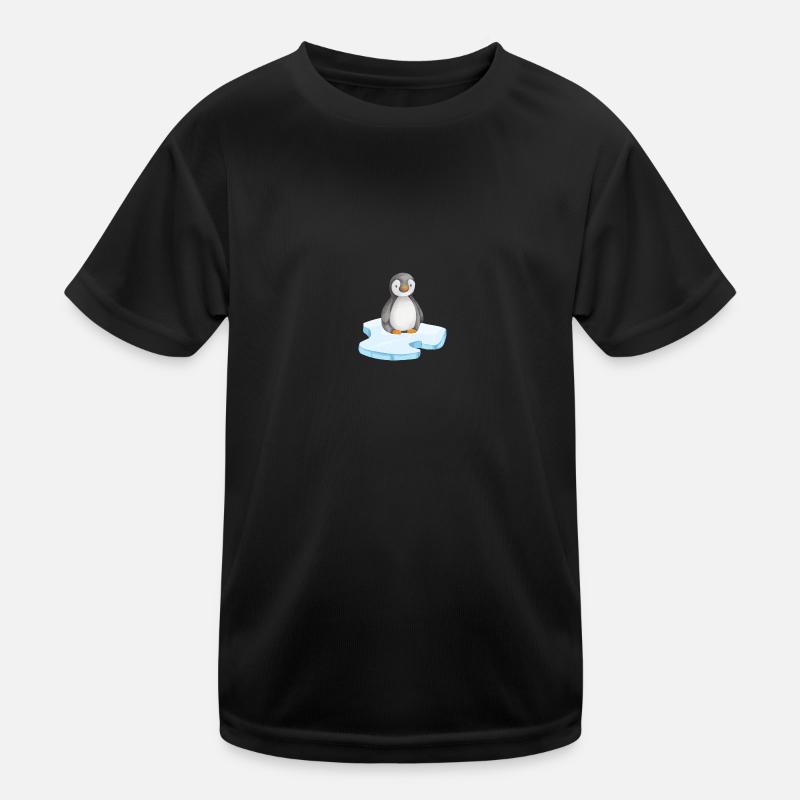 Penguin on an ice floe Kids Functional T-Shirt