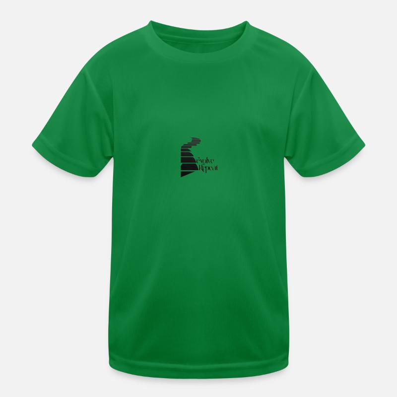 A striking black and white design Kinder Funktions-T-Shirt