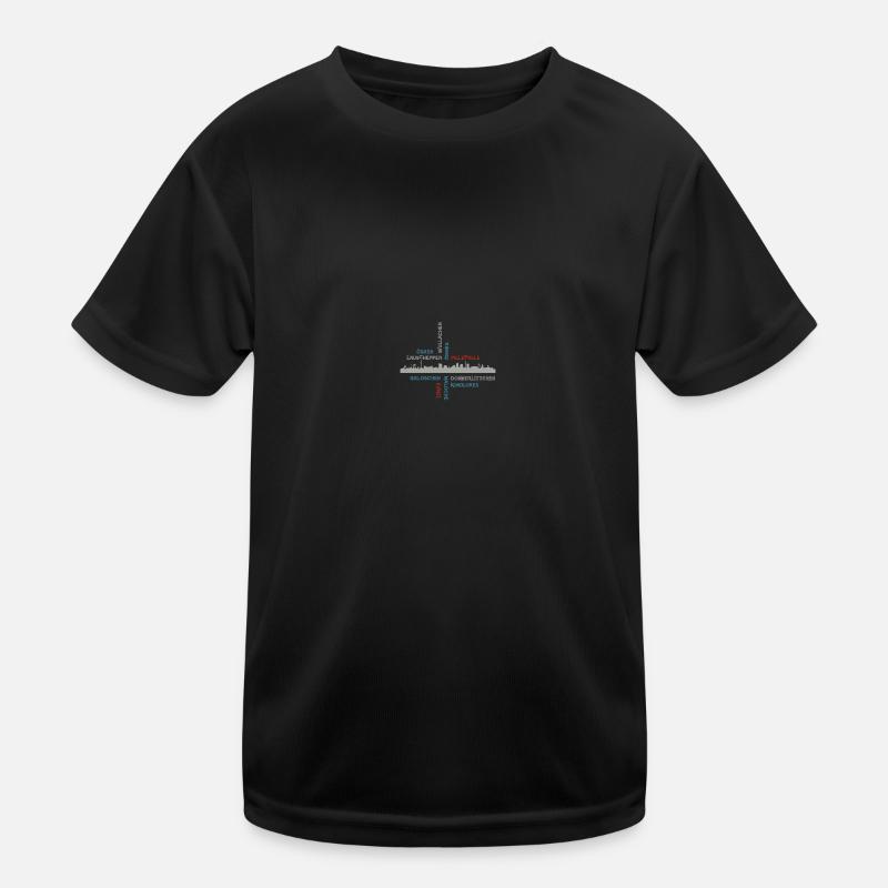 Ruhrpott Silhouette Kinder Funktions-T-Shirt