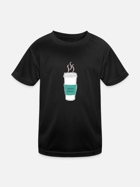 Espresso yourself - Kids Functional T-Shirt - black - Front