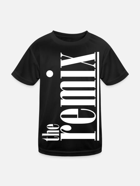 the remix mit ORIGINAL vater/sohn partnerlook typo - Kinder Funktions-T-Shirt - Schwarz - Vorne