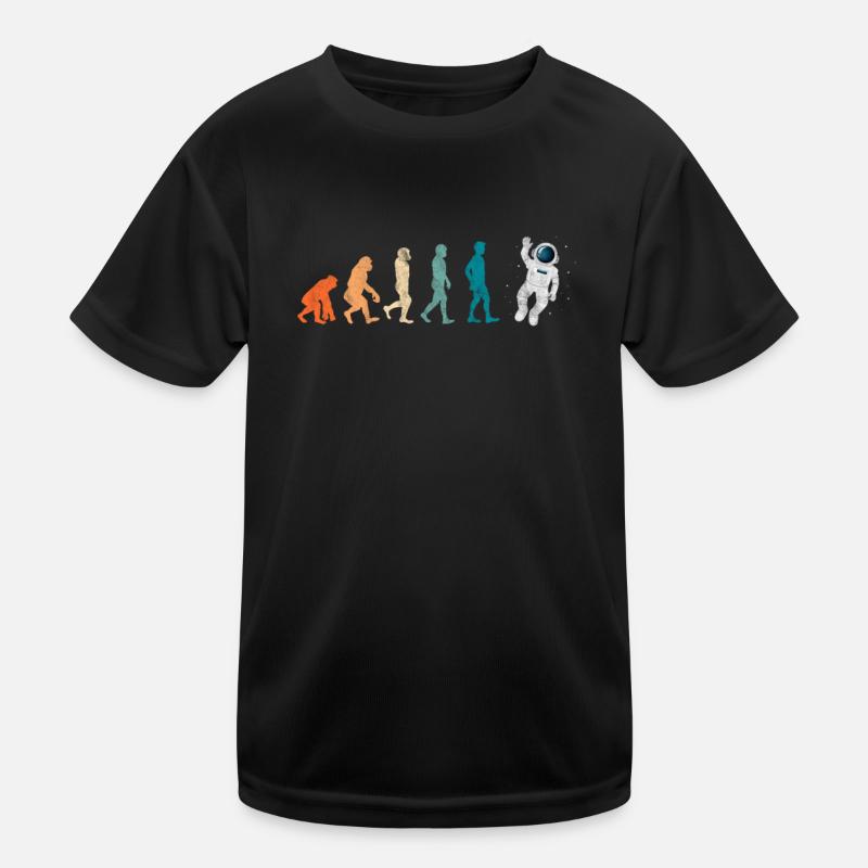 Astronaut Evolution Weltraum Weltall Geschenk Kinder Funktions-T-Shirt