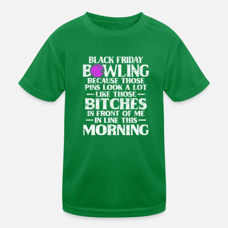 Bowling Black Friday Kids Functional T-Shirt