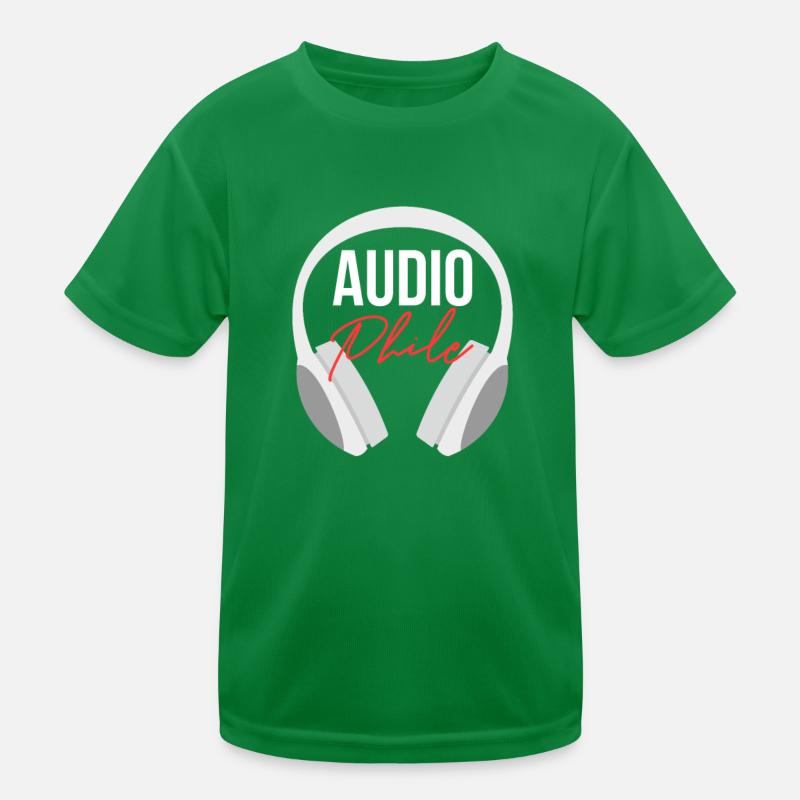 Audiophile Audio Music Analog Headhöhrer Gift Maglietta sportiva per bambini