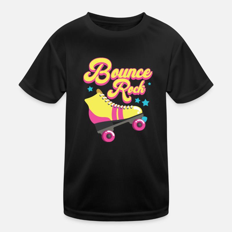 80er Jahre Rollschuhe Kinder Funktions-T-Shirt