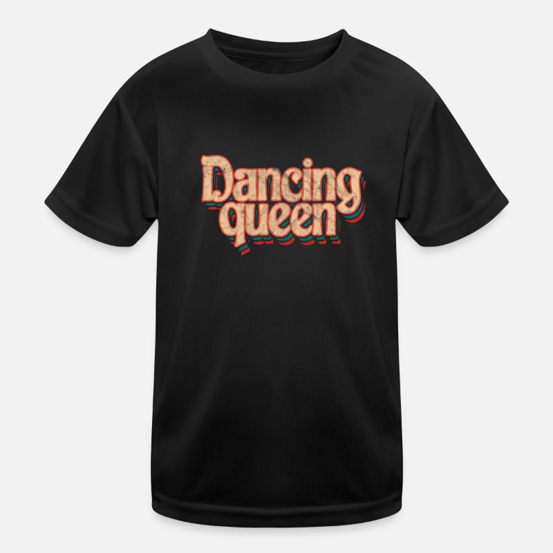 Disco - Kinder Funktions-T-Shirt - Schwarz