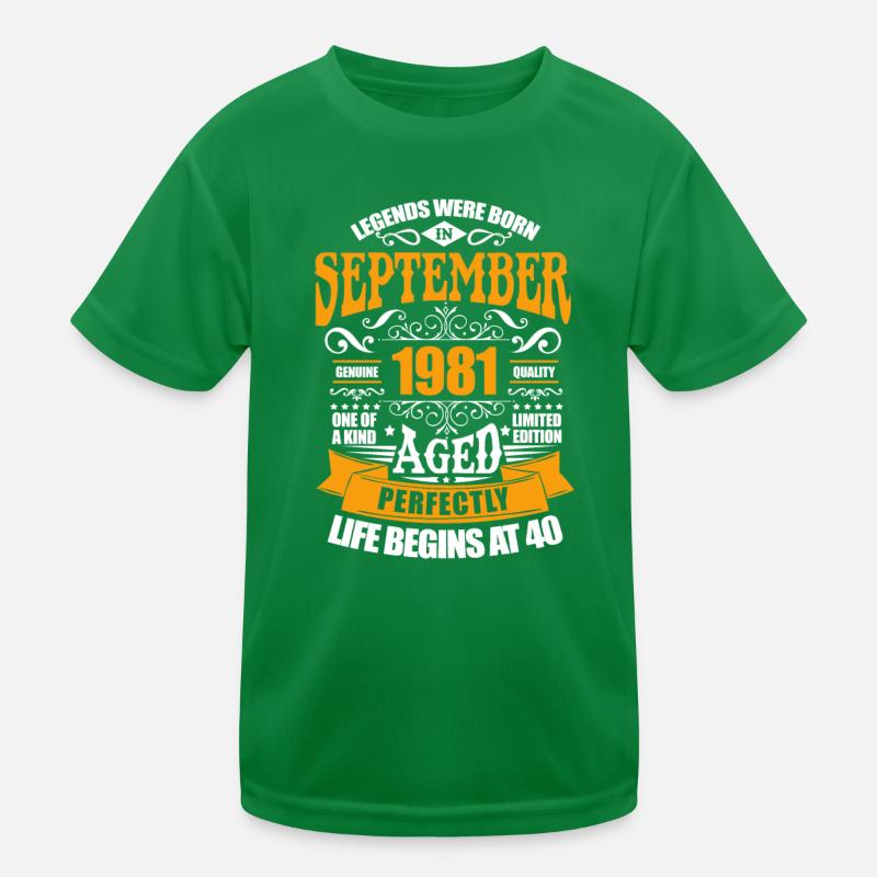 September 1981 Kinder Funktions-T-Shirt