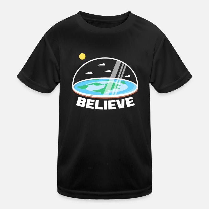 Plat Terre Flat Earth Conspiration Cadeau T-shirt sport Enfant