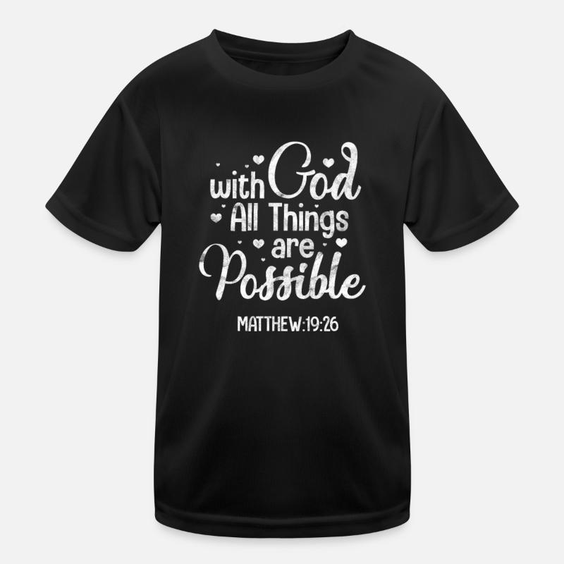 God Kids Functional T-Shirt
