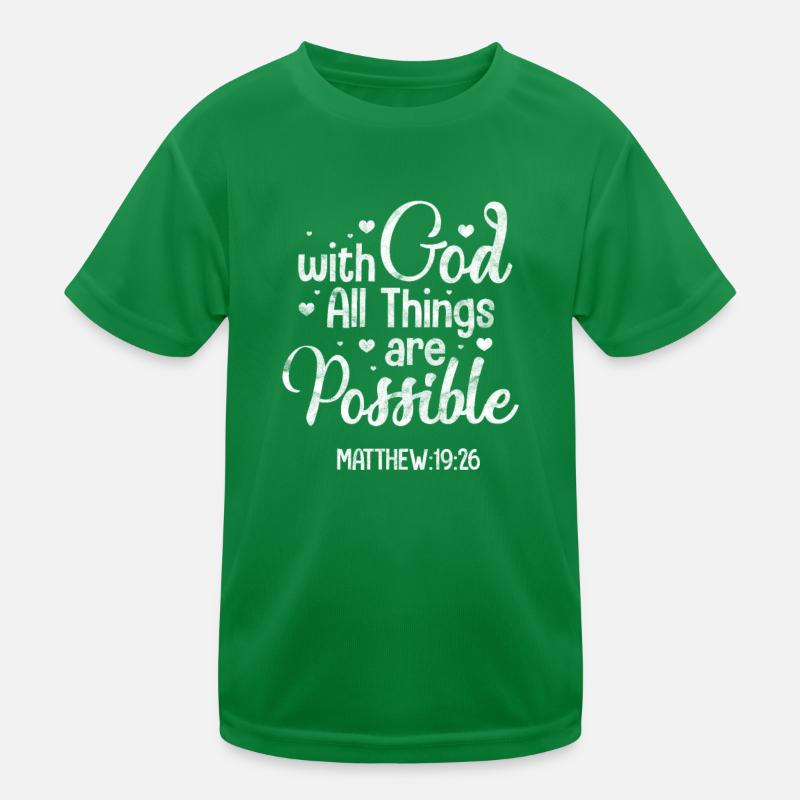 God Kids Functional T-Shirt